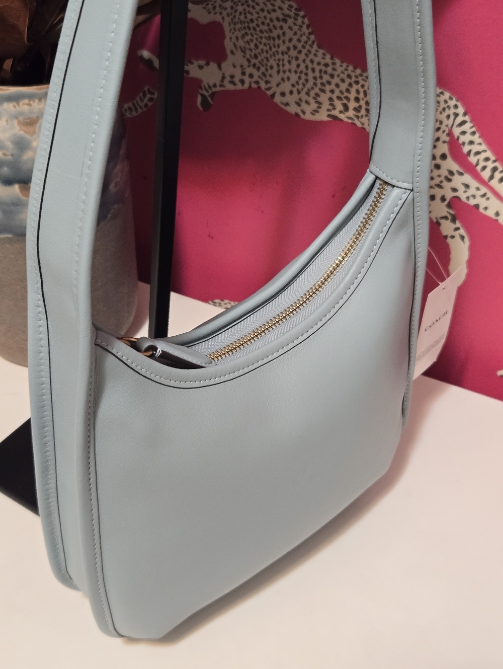 NWT Coach Curve Zip Glovetanned Leather Shoulder Bag Limited Re-edition 1997 - Picture 9 of 15